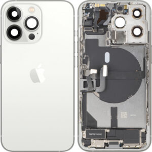 Capac Baterie Apple iPhone 13 Pro, Cu Carcasa Mijloc, Full Parts, Argintiu, Swap Premium