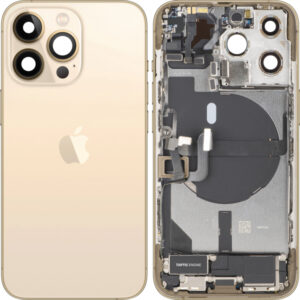 Capac Baterie Apple iPhone 13 Pro, Cu Carcasa Mijloc, Full Parts, Auriu, Swap Premium