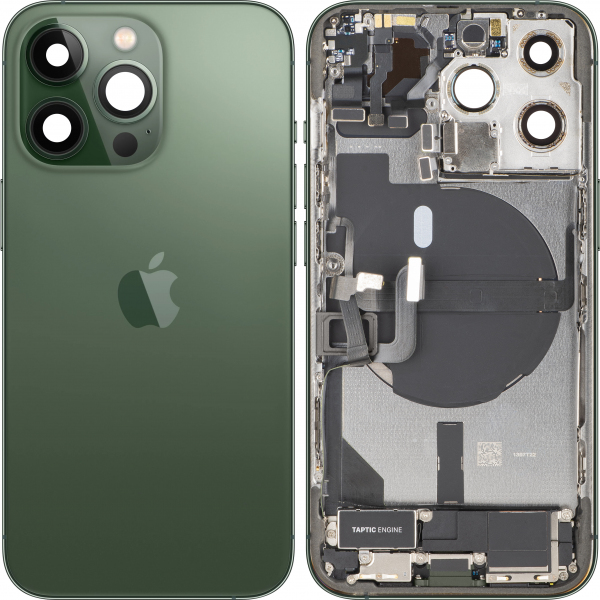 Capac Baterie Apple iPhone 13 Pro, Cu Carcasa Mijloc, Full Parts, Verde (Alpine Green), Swap Premium