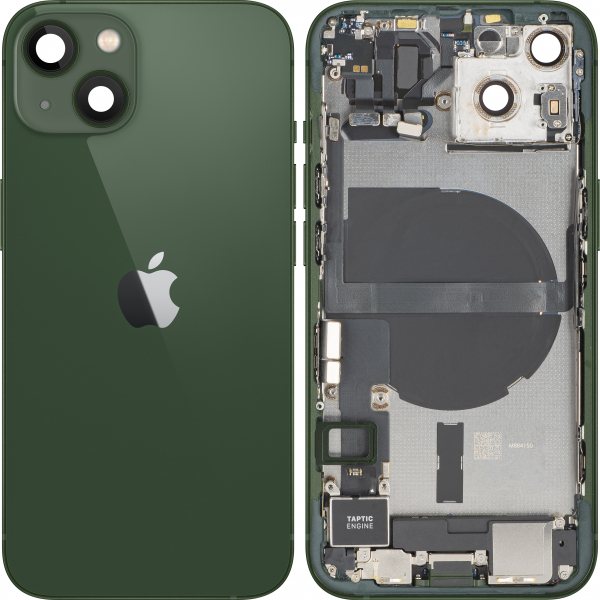Capac Baterie Apple iPhone 13, Cu Carcasa Mijloc, Full Parts, Verde, Swap Premium