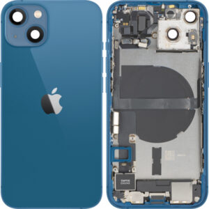 Capac Baterie Apple iPhone 13, Cu Carcasa Mijloc, Full Parts, Albastru, Swap Premium