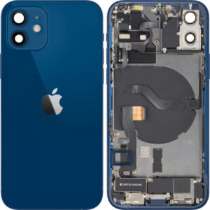 Capac Baterie Apple iPhone 12, Cu Carcasa Mijloc, Full Parts, Albastru, Swap Premium