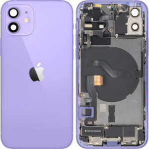 Capac Baterie Apple iPhone 12, Cu Carcasa Mijloc, Full Parts, Mov, Swap Premium