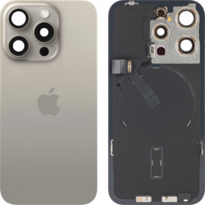 Capac Baterie Apple iPhone 15 Pro, Bej (Natural Titanium), Swap Premium