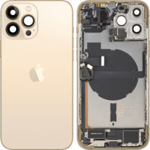 Capac Baterie Apple iPhone 13 Pro Max, Cu Carcasa Mijloc, Full Parts, Auriu, Swap Premium