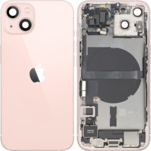Capac Baterie Apple iPhone 13, Cu Carcasa Mijloc, Full Parts, Roz, Swap Premium
