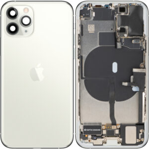 Capac Baterie Apple iPhone 11 Pro, Cu Carcasa Mijloc, Full Parts, Argintiu, Swap Premium