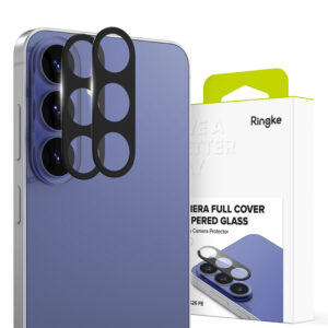 Folie de protectie Camera Spate Ringke pentru Samsung Galaxy S26 FE S741, Sticla Securizata, Set 2 bucati, Neagra