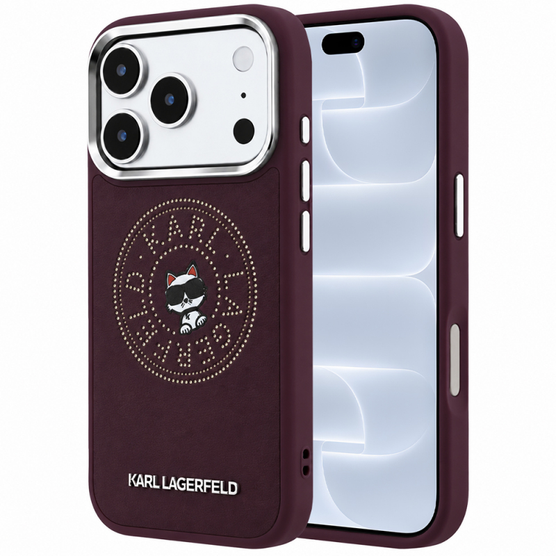 Husa MagSafe pentru Apple iPhone 18 Pro / 17 Pro, Karl Lagerfeld, Point and Choupette Sketch, Visinie