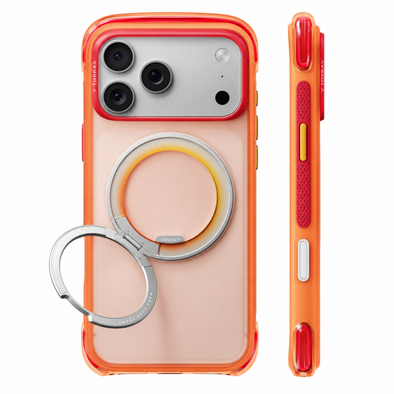 Husa MagSafe pentru Apple iPhone 18 Pro Max / 17 Pro Max, Torras, O3 Air Core, Portocalie