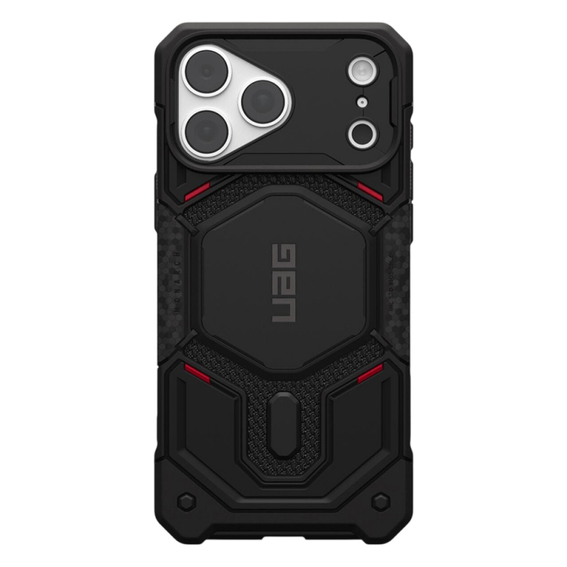 Husa MagSafe pentru Apple iPhone 18 Pro Max / 17 Pro Max, Urban Armor Gear, Monarch Pro Kevlar, Neagra