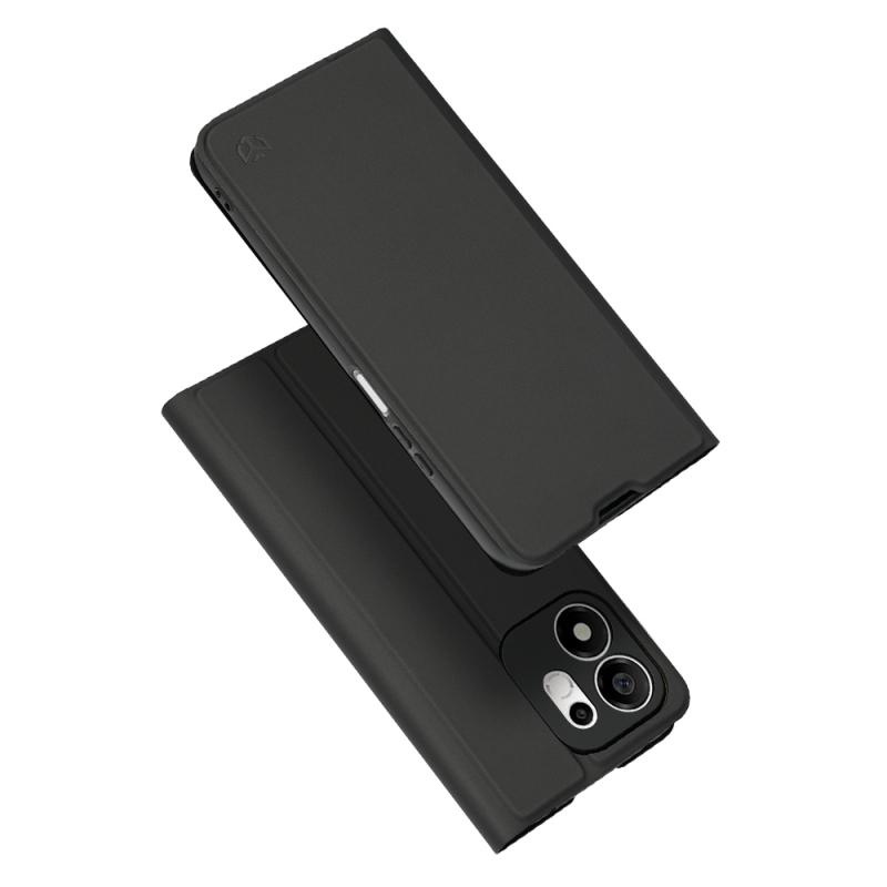 Husa pentru Honor 600 Smart, Techsuit, Magskin Book Long Blitz Cutout, Neagra