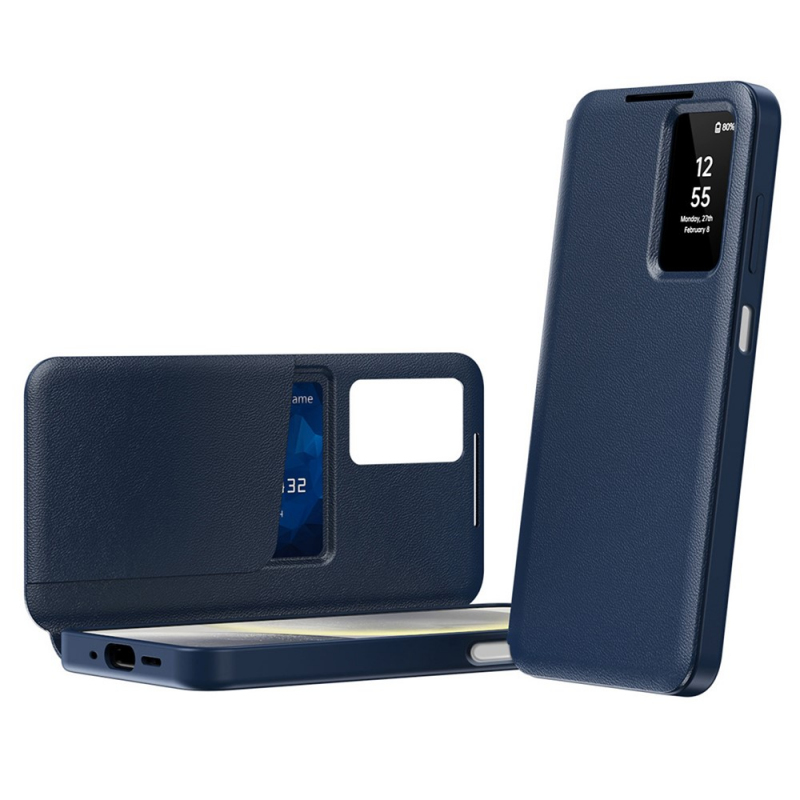 Husa pentru Samsung Galaxy A27 5G, Techsuit, SmartView, Albastra