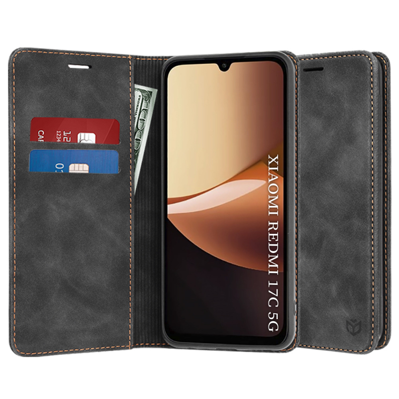 Husa pentru Xiaomi Redmi 17C 5G, Techsuit, Confy, Neagra