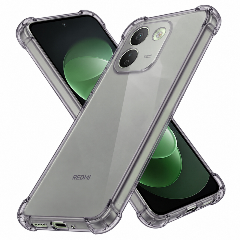 Husa pentru Xiaomi Redmi Note 17 Pro Max, Techsuit, Shockproof Clear, Fumurie