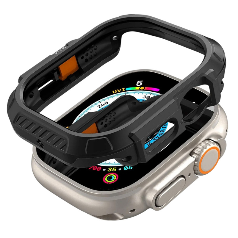 Husa Spigen Lock Fit pentru Apple Watch Ultra Series, Neagra Mata ACS06208