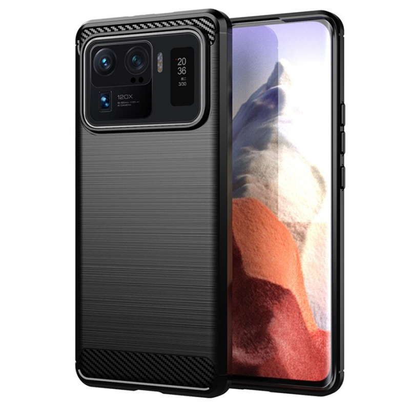 Husa pentru Xiaomi Mi 11 Ultra, Forcell, Carbon, Neagra