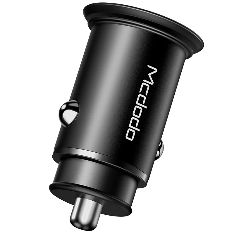 Incarcator Auto McDodo CC-6560, 30W, 5A, 1 x USB-A - 1 x USB-C, Negru